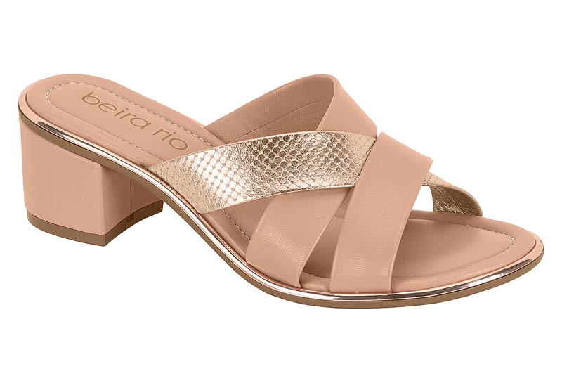 BEIRA RIO / ORO ROSADO/NUDE 658 / CAJA DE 8 PARES