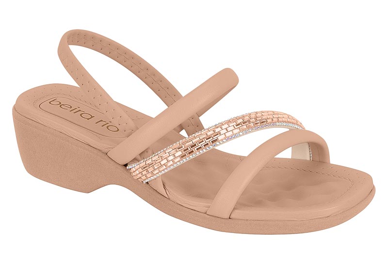 BEIRA RIO / NUDE 658/AURORA BOREAL-OURO ROSADO / CAJA DE 12 PARES